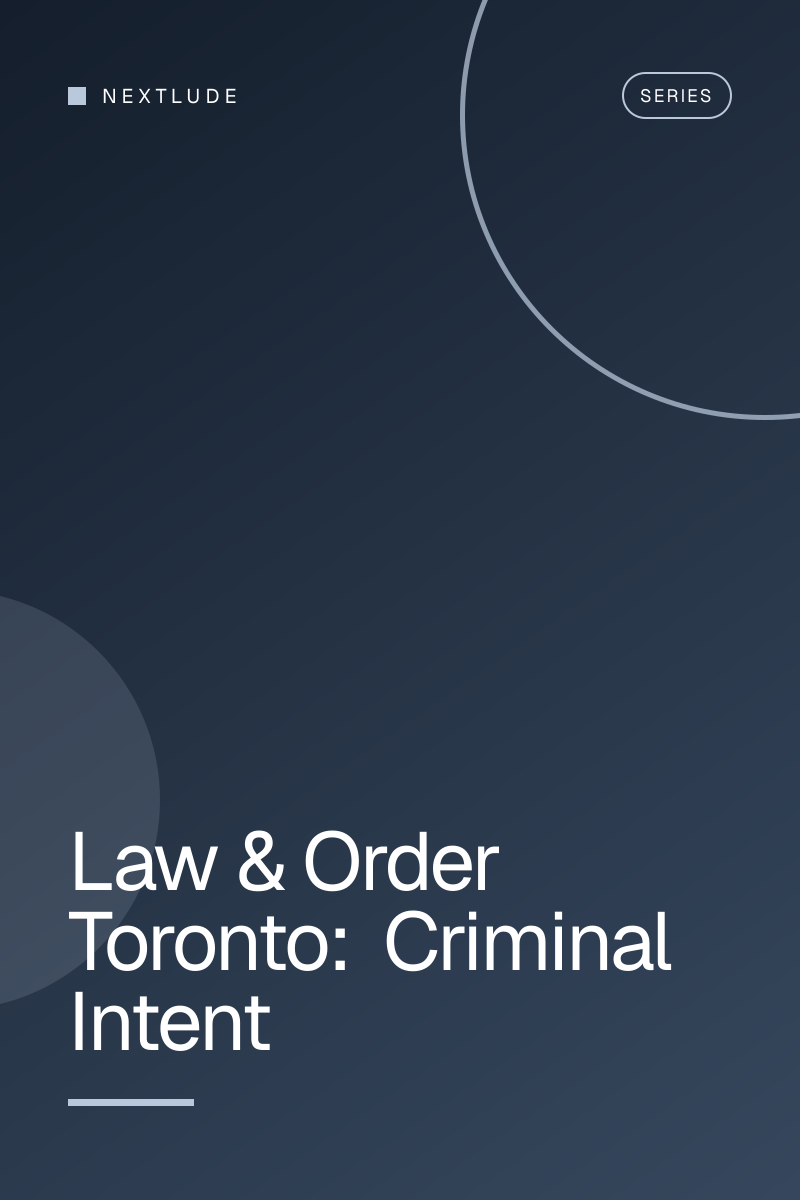 Law & Order Toronto: Criminal Intent